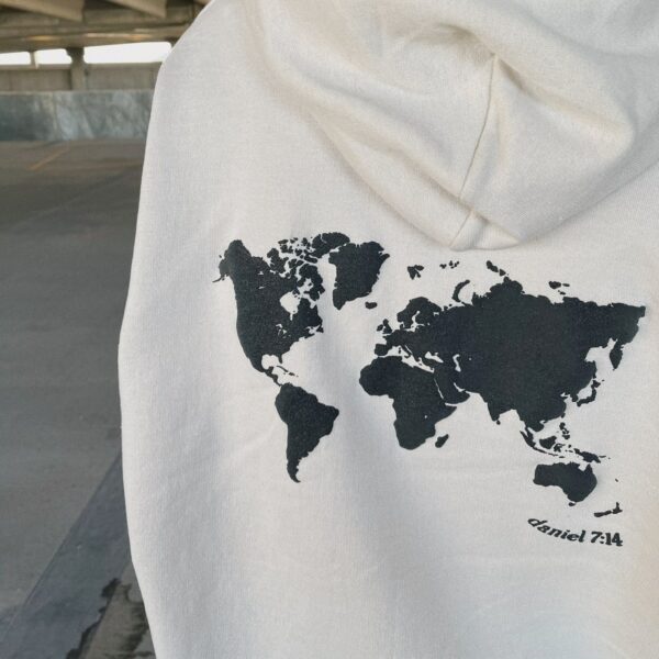 Every Nation Every Soul Puff-Print Hoodie , Daniel 7:14 , Sand ,