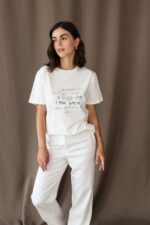 Milk T-Shirt For Women , Ukrainian Clothing , Taras Shevchenko Quote , Unique Gift