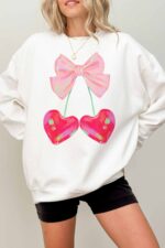 Cherry Sweatshirt Valentines Sweatshirt Lover Era Valentine Sweatshirt For Women Valentines Day Sweatshirt Valentines Sweater Disco Girl Era