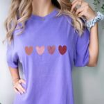 Comfort Colors® Water Color Heart T Shirt, Heart Shirt, Valentine Day Shirt, Aesthetic Shirt, Heart Love Shirt, Valentine Pink Heart Shirt