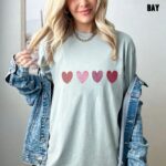 Comfort Colors® Water Color Heart T Shirt, Heart Shirt, Valentine Day Shirt, Aesthetic Shirt, Heart Love Shirt, Valentine Pink Heart Shirt