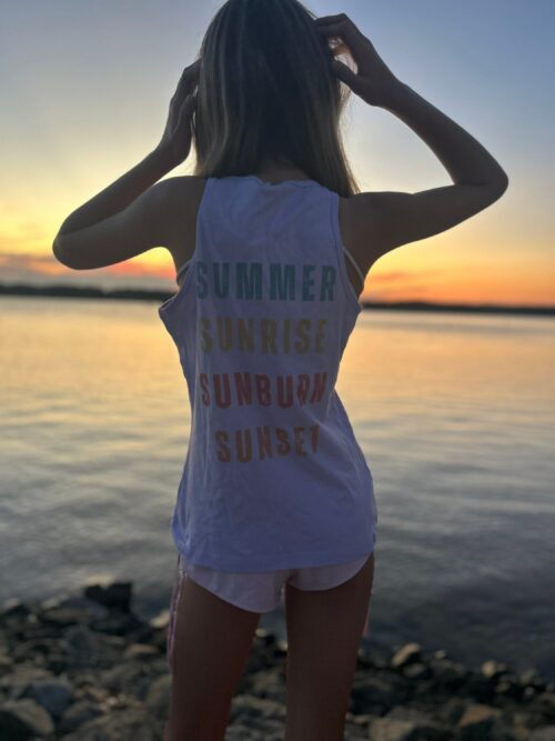 Sunrise-Sunburn-Sunset-Repeat Tank, Summer Tank, Beach Tank, Summer Vibes Tank, Beach Tank Tops For Women, Vacation Tank Tops.