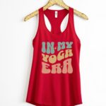 In My Yoga Era Meditation Namaste Tank Top, Yoga Instructor Tank Top, Yoga  Shirt, Workout Racerback Tank Top For Woman  Wavy Letters Yoga,