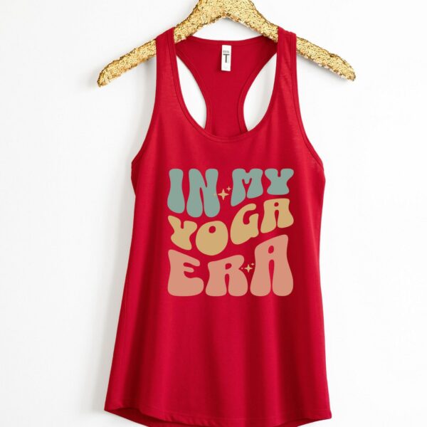 In My Yoga Era Meditation Namaste Tank Top, Yoga Instructor Tank Top, Yoga  Shirt, Workout Racerback Tank Top For Woman  Wavy Letters Yoga,