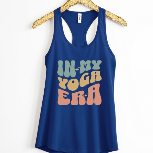 In My Yoga Era Meditation Namaste Tank Top, Yoga Instructor Tank Top, Yoga  Shirt, Workout Racerback Tank Top For Woman  Wavy Letters Yoga,